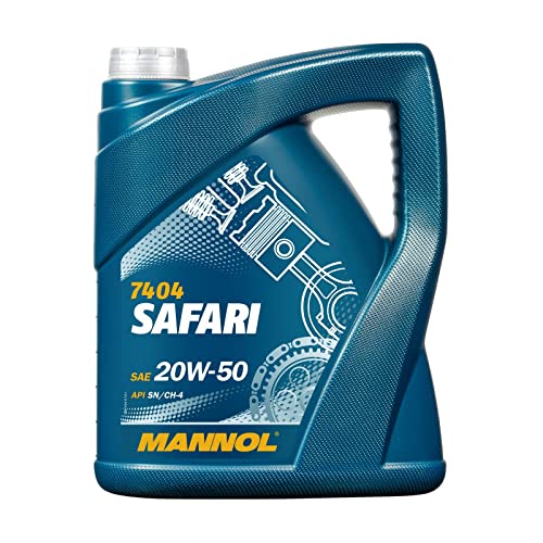 Mannol Safari 20 W de 50 API SN/CH-4, 5 Litre