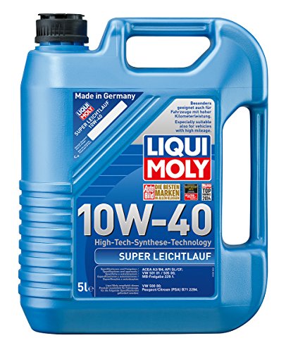 Liqui Moly 1301 Super Leichtlauf 10W-40 - Aceite para Motores de automóviles de 4 Tiempos (5 L)
