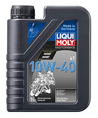 Liqui Moly 3044 - Aceite de motor, 4T, 10W-40, Basic Street, Booklet, 1 l