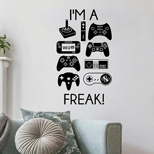 Game Handle Decal Video Game Controller Sticker Play Decal Gaming Posters Gamer Vinyl Decals Decor Mural Video Game Wall Sticker 3# 45x77cm