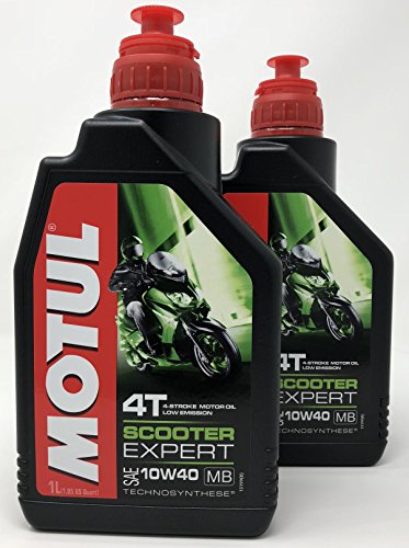 Aceite Moto 4 Tiempos - Motul Scooter 4T 10W-40 MB, 2 litros (2x 1 lt)