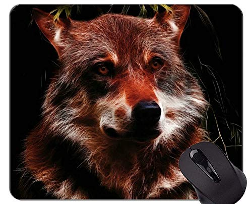 Gaming Mouse Pad Custom, Snow Mountain Lone Wolf Office Mouse Pad