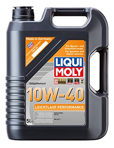 Liqui Moly 2536 - Aceite de motor, Leichtlauf Performance, 10W-40, Booklet, 5 l