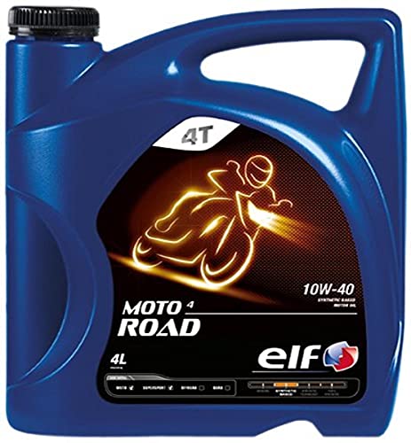 Elf Moto 4 Road 10W40 Aceite de motor turbodiésel, botella de 4 l