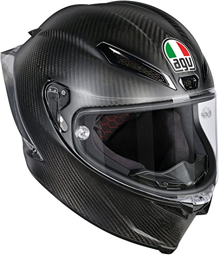 AGV Casco Moto Pista GP R E2205 Solid plk, Matt Carbon, L