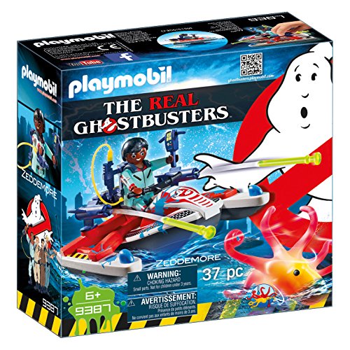 PLAYMOBIL Ghostbusters 9387 Zeddemore con Moto de Agua, Flota, A Partir de 6 Años